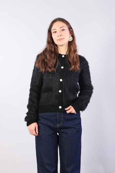 Mckanzie 1614 Crew Neck Buttoned Beard Cardigan