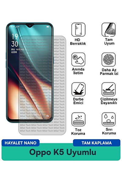 Milat Tech طبقة حماية للشاشة من أوبو K5 هايلايت نانو مضادة للخدش ومقاومة للبقع