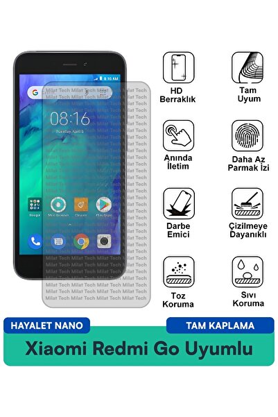 Milat Tech طبقة حماية للشاشة من Xiaomi Redmi Go Hayalet Nano مقاومة للخدوش وا...