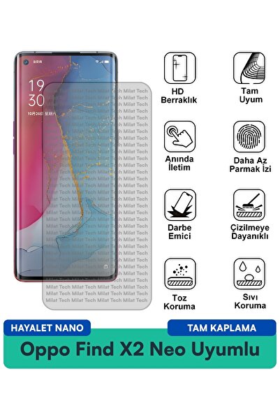 Milat Tech طبقة حماية للشاشة من نوع Oppo Find X2 Neo Ghost Nano مقاومة للخدوش...