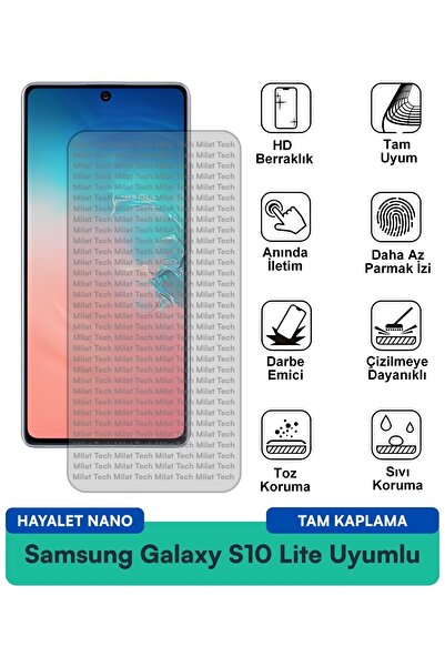 Milat Tech واقي شاشة سامسونج جالاكسي S10 لايت جوست نانو مقاوم للخدوش والصدمات