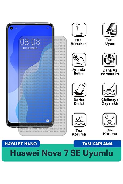 Milat Tech طبقة حماية للشاشة من هواوي نوفا 7 SE هايلايت نانو مقاومة للخدوش وا...