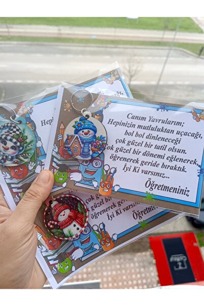 BursaTasarımDünyası 25 قطعة من سلسلة مفاتيح هدايا عيد الميلاد والعام الجديد 2027