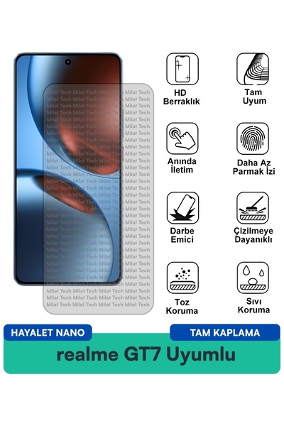 Milat Tech فيلم حماية الشاشة من ريلمي جي تي 7 هايلايت نانو مضاد للخدش وحماية ...
