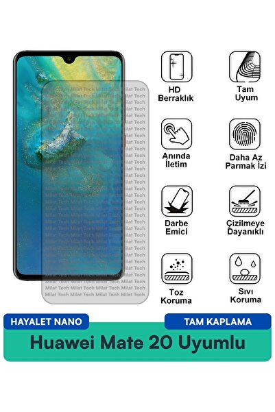 Milat Tech واقي شاشة هواوي ميت 20 جوست نانو مقاوم للخدوش والصدمات