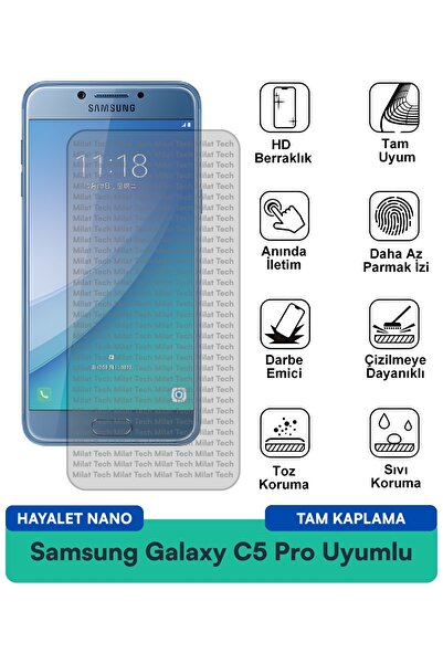Milat Tech طبقة حماية للشاشة من سامسونج جالاكسي C5 برو هايلايت نانو مقاومة لل...