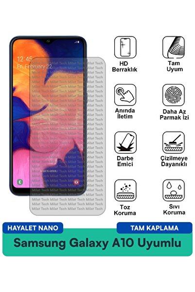 Milat Tech فيلم حماية الشاشة سامسونج جالاكسي A10 هايلايت نانو سهل التركيب ويم...