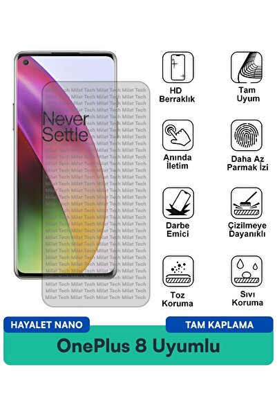 Milat Tech طبقة حماية للشاشة من OnePlus 8 Ghost Nano سهلة التركيب وحماية من ا...