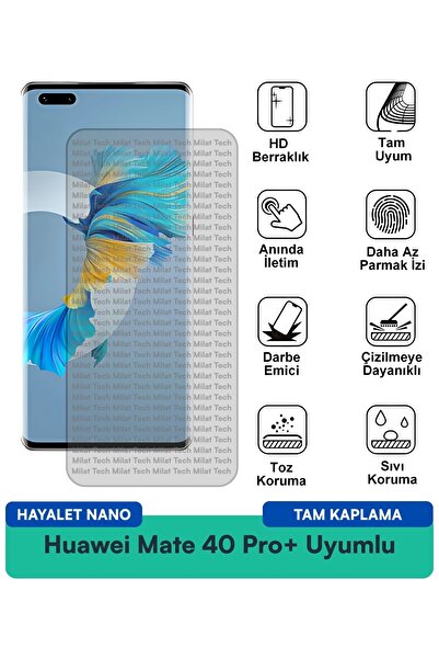 Milat Tech فيلم حماية الشاشة هواوي ميت 40 برو+ هايلايت نانو، سهل التطبيق، ممت...