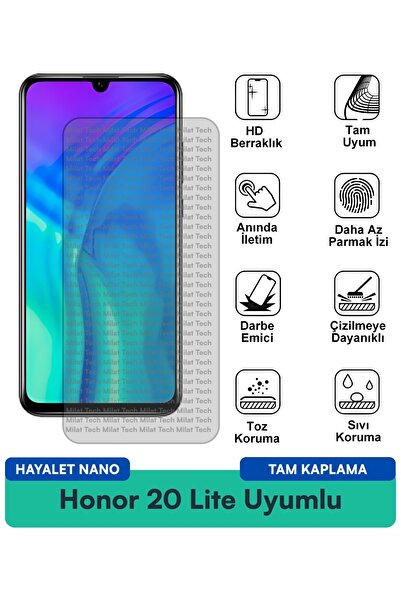 Milat Tech فيلم حماية الشاشة Honor 20 Lite Hayalet Nano يوفر حماية رقيقة للخص...