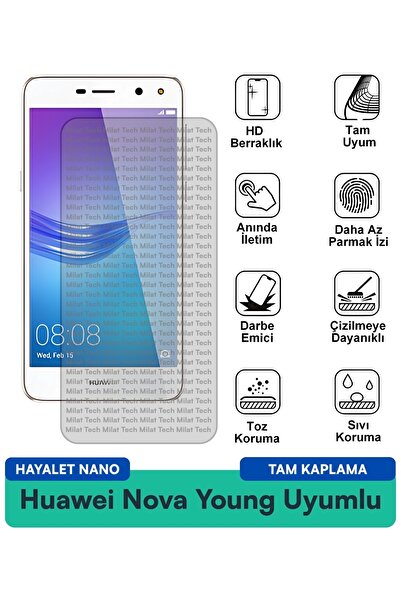 Milat Tech طبقة حماية للشاشة من هواوي نوفا يونغ هايلايت نانو مضادة للخدش وتحم...