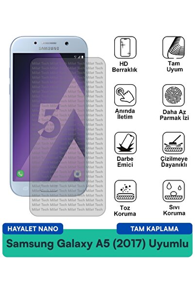 Milat Tech فيلم حماية الشاشة سامسونج جالاكسي A5 (2017) جوست نانو مقاوم للخدوش...