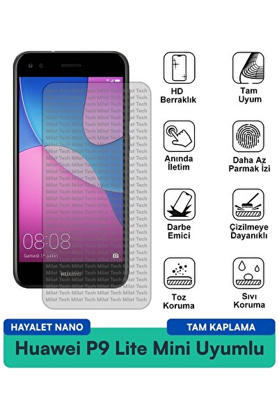 Milat Tech طبقة حماية للشاشة من هواوي P9 لايت ميني هايلايت نانو، حماية طويلة ...