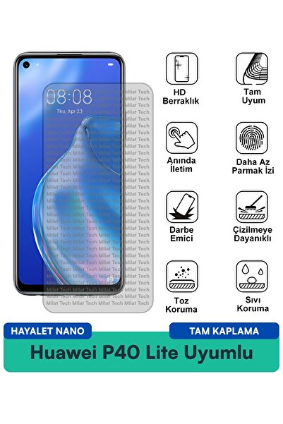 Milat Tech طبقة حماية للشاشة من هواوي P40 Lite Hayalet Nano مقاومة للخدوش وال...