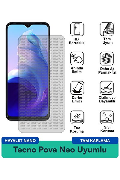 Milat Tech طبقة حماية شاشة تكنو بوفا نيو جيست نانو مقاومة للخدوش والصدمات