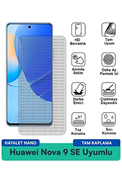 Milat Tech طبقة حماية للشاشة من هواوي نوفا 9 SE هايلايت نانو، سهلة التطبيق وم...