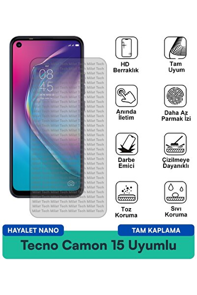 Milat Tech تيكنو كامون 15 هايلايت نانو فيلم حماية للشاشة بتقنية مقاومة للبقع
