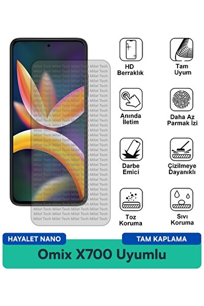 Milat Tech طبقة حماية للشاشة من أومكس X700 هايتل نانو مقاومة للخدوش والصدمات