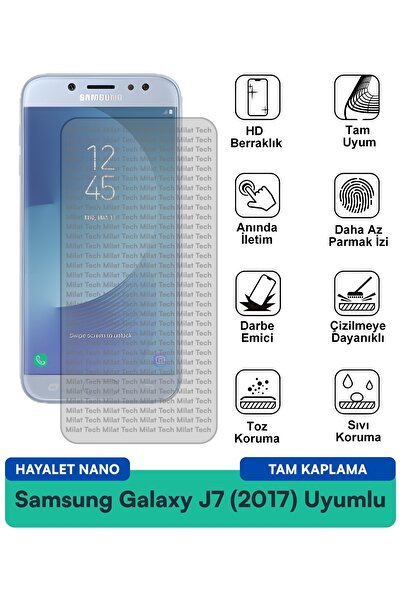 Milat Tech فيلم حماية الشاشة سامسونج جالاكسي J7 (2017) جوست نانو مقاوم للخدوش...