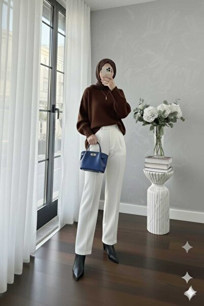 lizge giyim Pulover cu jumătate de fermoar și guler răsturnat cu dungi