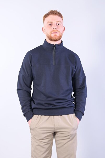 Mckanzie 5485 ψηλός λαιμός Φούτερ με μισό φερμουάρ