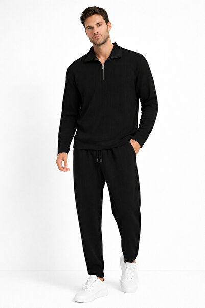 WENMİNG Țesătură otomană de iarnă pentru bărbați, cu potrivire normală, set