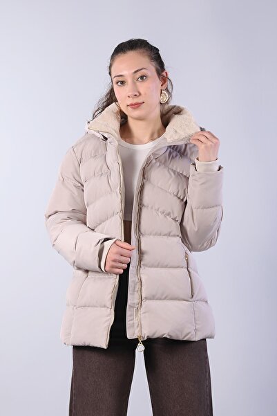 Mckanzie Palton cu glugă modelat cu cusături Hande