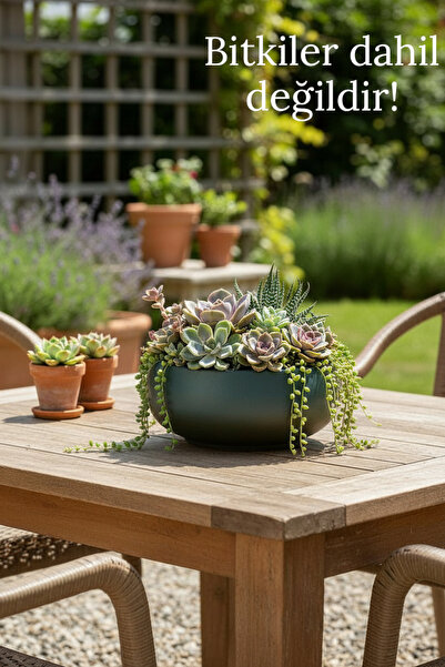 Binbirdemet El Yapımı Dekoratif Saksı - Minimal Dekor - Mumluk | Renkli Dekor...