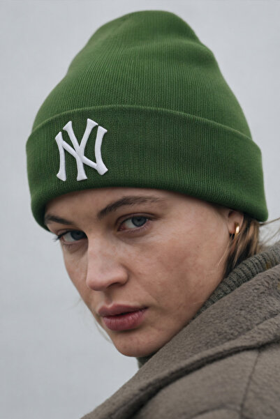 Verahed NY New York Pălărie de iarnă unisex cu textura moale brodata, tricota...