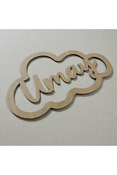 Pelince Kişiye Özel İsimli Bulut Makrome Kasnağı | Bebek Odası Kapı Süsü İsim...