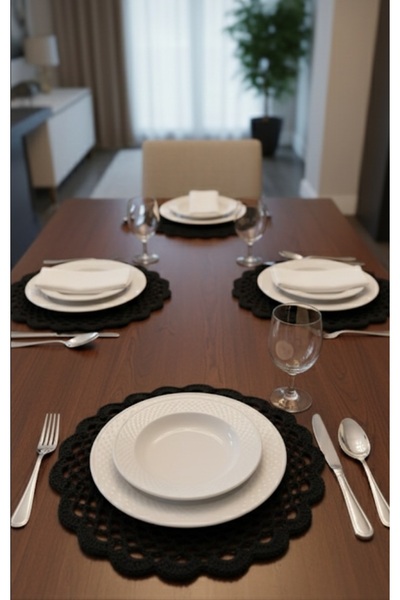 Home EL ÖRGÜSÜ 6 LI POLYESTER MAKROME SUPLA