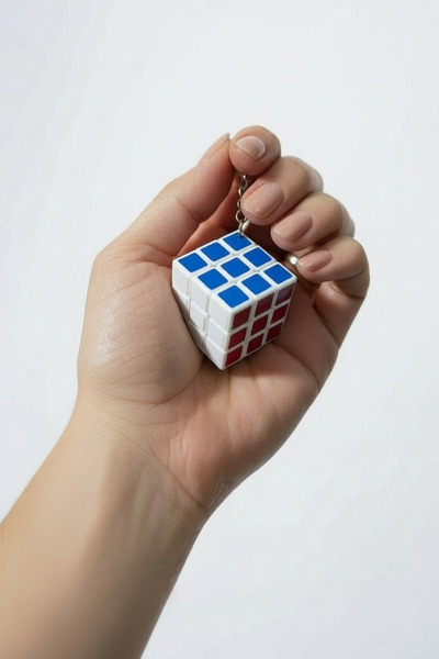 KANİNCHEN Mini Zeka Küpü Anahtarlık Oyuncak Anahtarlık Küp Anahtarlık 1 Adet