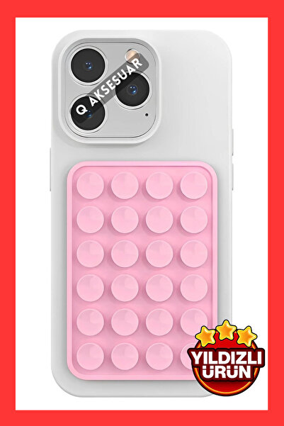 Q Aksesuar Silikon Vakumlu Telefon Tutucu, Cep Telefonu için Silikon Yapışkan...