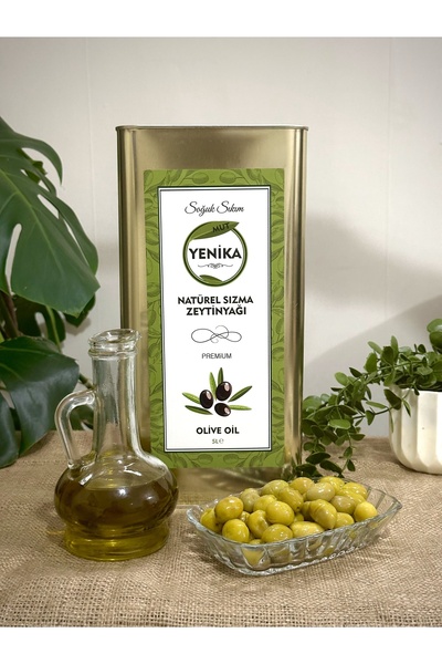 Mut Yenika Soğuk Sıkım Natürel Sızma Zeytinyağı 5 Lt