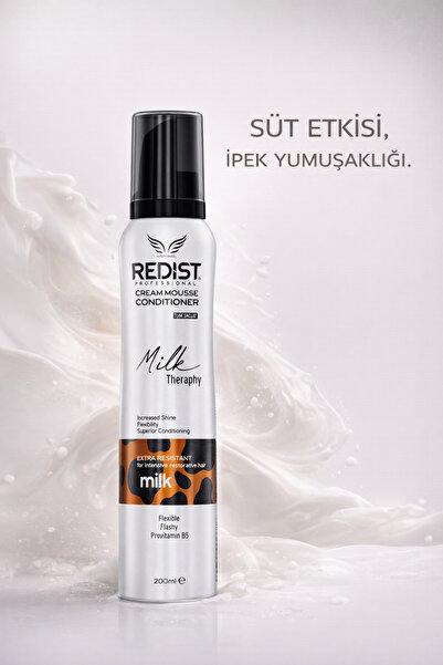 Redist Milk Therapy Saç Bakım Köpüğü 200 ml – Süt Proteini ile Nemlendirici v...