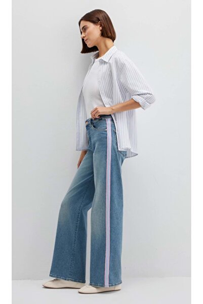 Mavi M1010152-91128 High Waist Wide Leg Jean Women's Denim Pants
