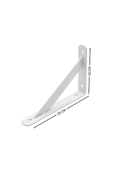 N.S NAMARK Sturdy metal shelf bracket | Mounts modern wooden shelves 16*25cm ...