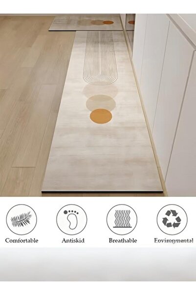 DOMEET مجموعة سجادات حمام من طين الدياتوم، سجادة حمام ومطبخ، ناعمة للغاية وما...