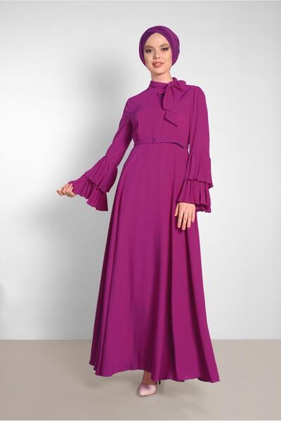 Alvina KOLLARI PİLİSELİ ELBİSE 4219