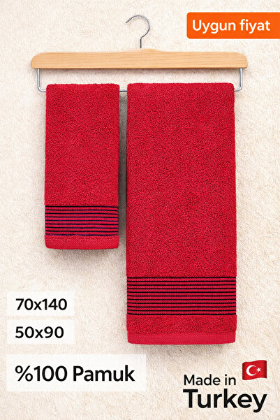 BAMİROSE 50x90-70x140 CM AMORE BATH 2'Lİ BANYO HAVLU TAKIMI, PLAJ HAVLUSU, HA...