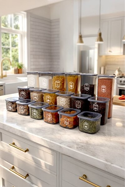 Kitchen Life مجموعة حاويات تخزين الطعام المربعة المربعة المكونة من 18 قطعة × ...