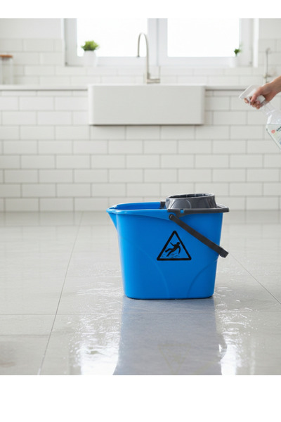 Ar Armese Paspas Kovası Yer Zemin Mop Temizlik Kovası Kibar Tasarım Mavi
