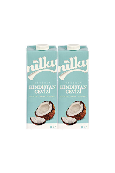 NİLKY Hindistan Cevizi Sütü Glütensiz Bitkisel Bazlı Laktosuz Vegan 2x1 Lt