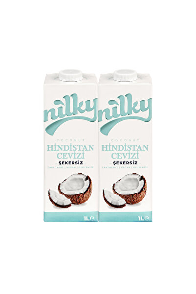 NİLKY Şekersiz Hindistan Cevizi Sütü Glütensiz Bitkisel Bazlı Laktosuz Vegan ...