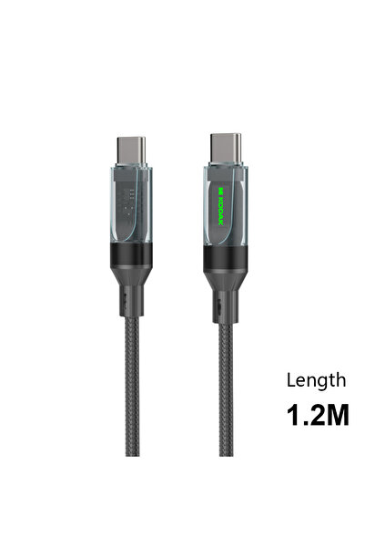 Kodak Type C to Type C Cable 60W 6A Fast Charging Cable with Nylon Braided Da...