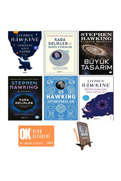 Alfa Yayınları Stephen Hawking Seti - Büyük Tasarım - Zamanın Kısa Tarihi - 6...