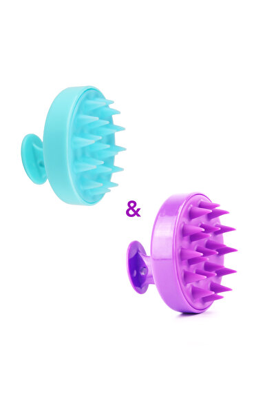 LOFIAN فرشاة شامبو رأس مشط تدليك فروة الرأس، مشط غسيل الشعر، فرشاة تدليك الجس...