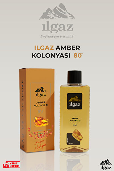 ILGAZ Amber Kolonyası 400 Ml | Elegance Series | Otantik ve Ferahlatıcı Koku