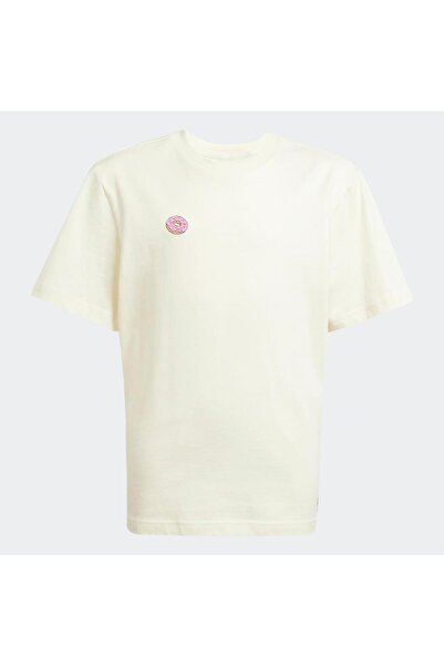 adidas J SIM GFX T Παιδικό μπεζ μπλουζάκι JL9180