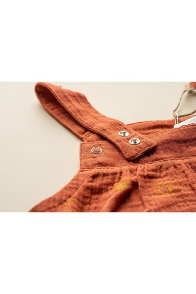 Be'Calm Organic Muslin Baby Body - Tile Printed, Unisex